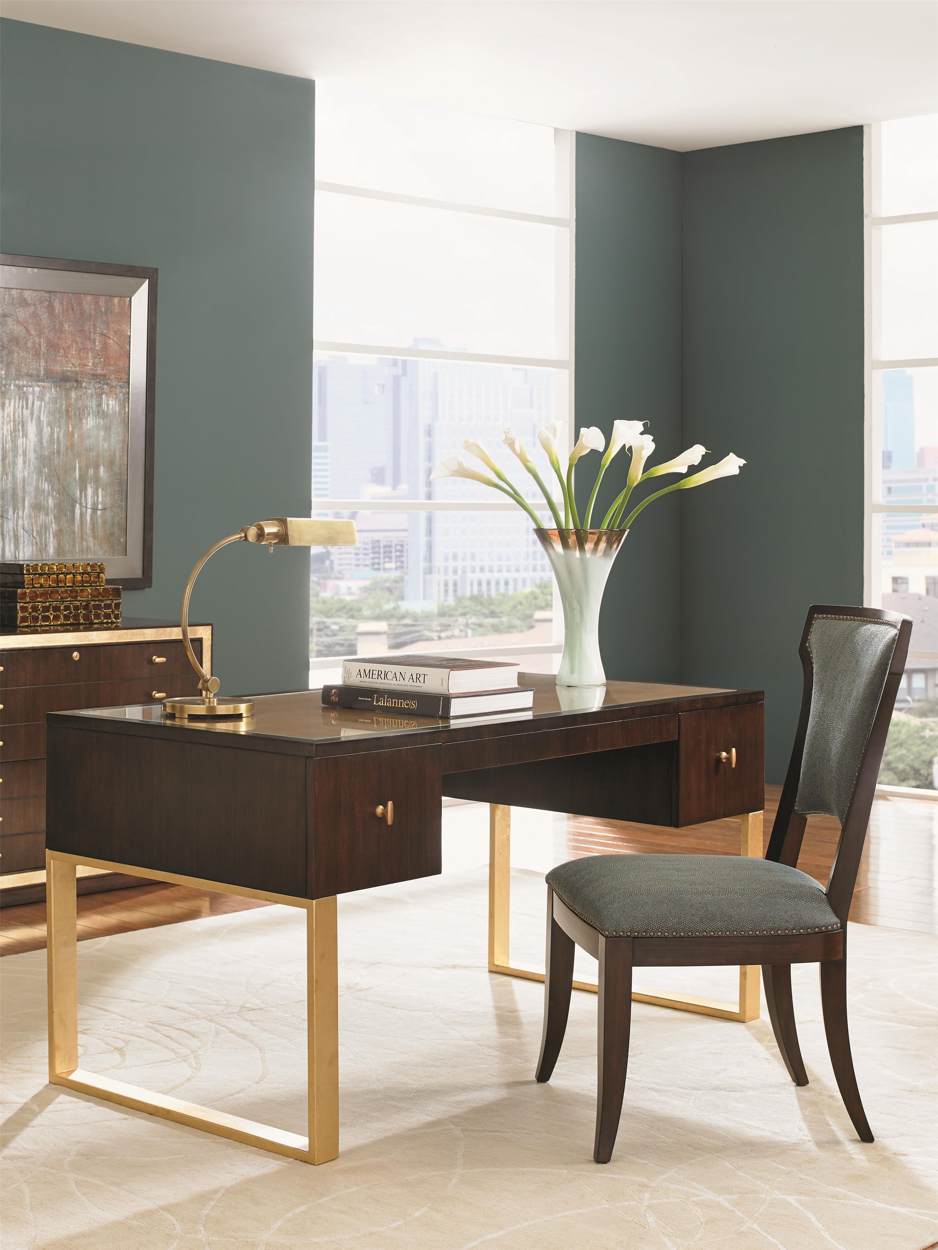 Sligh Bel Aire 307HW412 Melrose Writing Desk with GoldTipped Top